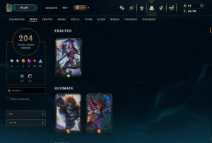 Conta de LOL Silver com todos os campeões e jinx exalted - League of Legends