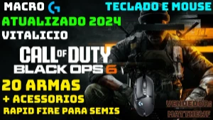 Warzone 3 - BO6 - Macro (Atualizado 2025) Logitech - Call of Duty COD