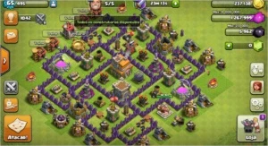 Clash of clans|cv 7 totalmente full com 5 construtores
