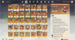 Kazuha, Mona, Keqing, Qiqi + 3 armas T5 - Genshin Impact