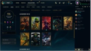 CONTA GOLD IV - 26 SKINS - League of Legends LOL