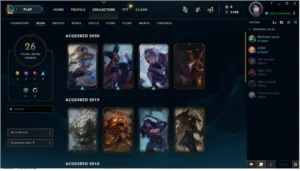 CONTA GOLD IV - 26 SKINS - League of Legends LOL