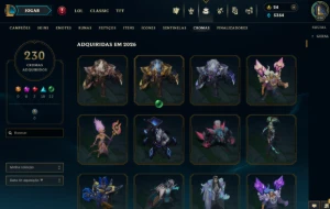 Conta LoL 657 Skins - 223 Chromas+Valorant Vandal Glitchpop - League of Legends