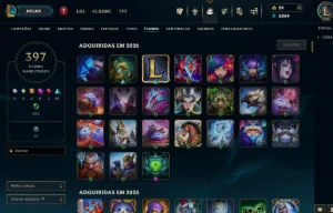 Conta LoL 657 Skins - 223 Chromas+Valorant Vandal Glitchpop - League of Legends