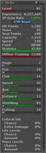 RP 233 SKILL 106 - LUTABRA +MAKERS - Tibia