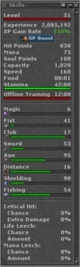 RP 233 SKILL 106 - LUTABRA +MAKERS - Tibia