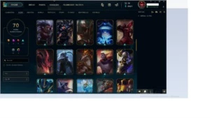 conta do lol com mais de 1k em skin - League of Legends