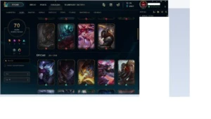 conta do lol com mais de 1k em skin - League of Legends