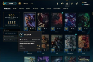 Conta Unranked com TODOS os champs e 368 Skins + UrfWick - League of Legends LOL