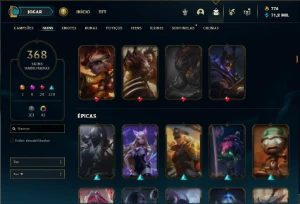Conta Unranked com TODOS os champs e 368 Skins + UrfWick - League of Legends LOL