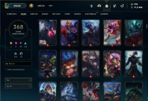 Conta Unranked com TODOS os champs e 368 Skins + UrfWick - League of Legends LOL