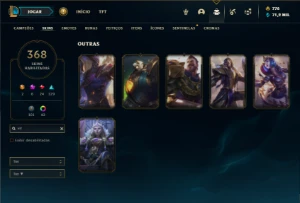 Conta Unranked com TODOS os champs e 368 Skins + UrfWick - League of Legends LOL