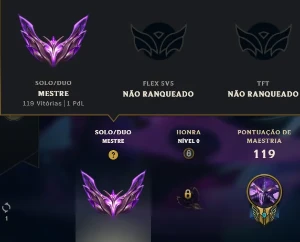 Conta master 22 LP, 40 skins, handlevel - League of Legends LOL