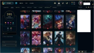 Conta de league of legends 395 skins,todos campeões LOL
