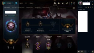 Conta de league of legends 395 skins,todos campeões LOL
