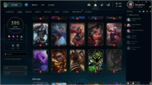 Conta de league of legends 395 skins,todos campeões LOL