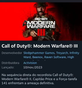 Cod MW 20% Off - Steam