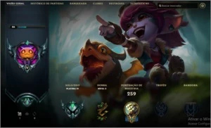 Vendo conta de lol platina - League of Legends
