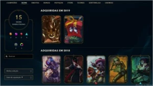 Vendo conta de lol platina - League of Legends