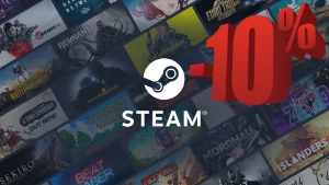 Jogos e Itens na Steam por 10%off