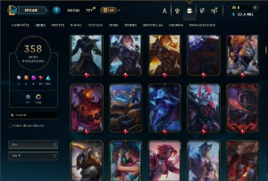 Unranked com TODOS os champs e 358 Skins ( TOP / MID / JG ) - League of Legends LOL