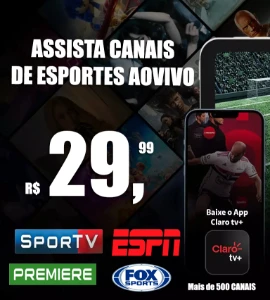 Claro Tv+, Varias Canais De Filmes Series Futebol - Assinaturas e Premium
