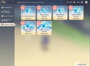 CONTA AR55 - 8 CHARS 5* - XIAO, KAZUHA, YELAN, ITTO - Genshin Impact