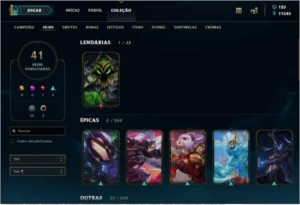 Conta League Of Legends Lv 130 / Gold III / Faltam 7 Campeão LOL
