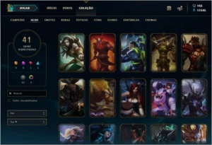 Conta League Of Legends Lv 130 / Gold III / Faltam 7 Campeão LOL