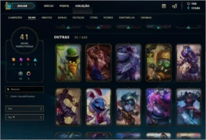 Conta League Of Legends Lv 130 / Gold III / Faltam 7 Campeão LOL
