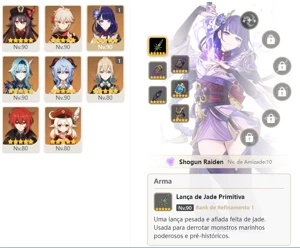 CONTA GENSHIN AR57 - 13 LENDARIOS KAZUHA KLEE [SEM VINCULOS] - Genshin Impact