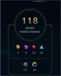 conta lol lvl 288 - League of Legends