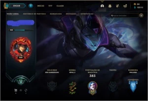 conta lol lvl 288 - League of Legends