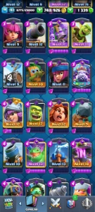 2 Heróis + 7 Evoluções + Conta Top Brawn Stars 12 Mil Troféu - Clash Royale