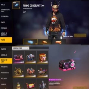 CONTA RARA COM OS TRÊS PRIMEIROS PASSES, FULL GEMADA!! - Free Fire