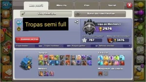 clash of clans cv11 rainha 50