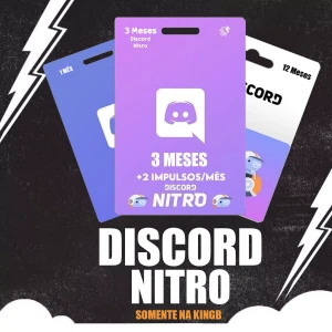 Discord Nitro Gaming 1 Mês + 2 Impulsos + ENVIO IMEDIATO