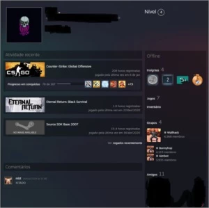 Conta Steam / Csgo + Raibow Six