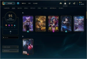 Conta League Of Legends Ouro 3, Lux Elementalista, Cósmica.. LOL