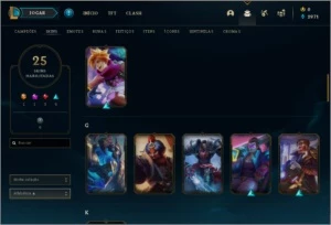 Conta League Of Legends Ouro 3, Lux Elementalista, Cósmica.. LOL