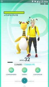 Conta Pokémon Go Lv 32 Sem Time - MID 2