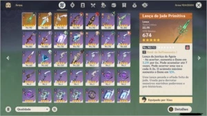 AR55 - 13 itens 5 estrelas perfeita pra farmar - Genshin Impact