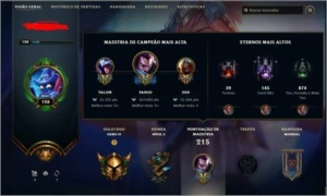 Conta gold com muitas skins e espolios mais de 200 reais gas - League of Legends LOL