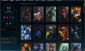 Conta gold com muitas skins e espolios mais de 200 reais gas - League of Legends LOL