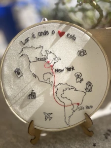 Amor sem fronteiras- NY e Toronto - Artesanato e Personalizados
