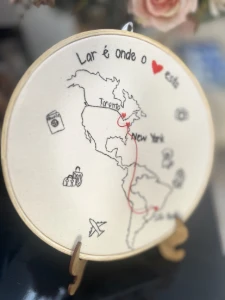 Amor sem fronteiras- NY e Toronto - Artesanato e Personalizados