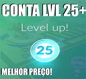 conta pokemon go Nível 25+ com muitos pokemons. - Pokémon