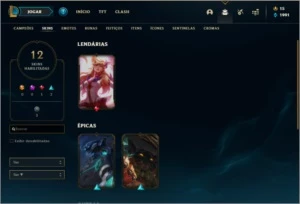 Conta unranked - League of Legends LOL