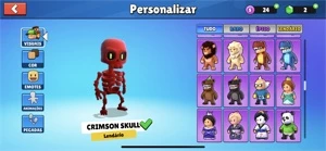 Conta stumble guys 112 skins, várias lendárias - Outros