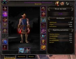 Conta WoW Warrior e DH PVP - Blizzard
